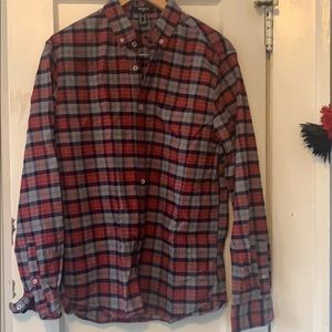 Forever 21 Men’s red plaid flannel shirt Medium